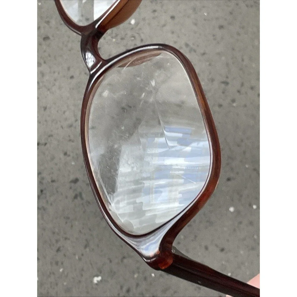 ROMCO 4 1/2- 5 3/4 Eyeglasses Brown Square Frames ONLY Full rim